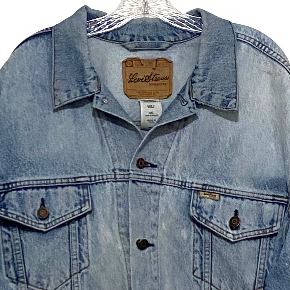 Levi Strauss Jean Jacket Mens 2XL Trucker Streetwear Barn Coat Western Cowboy